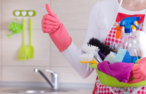 Visual representing analytics and marketing cookies for a cleaning website